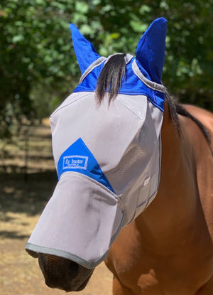 Fly Buster Fly Mask With Ears and Nose - Royal Blue