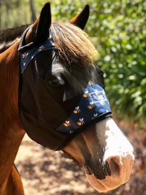 Fly Buster Standard Fly Mask - Sassy Bee