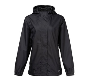 Ladies Packaway Waterproof Jacket - Black