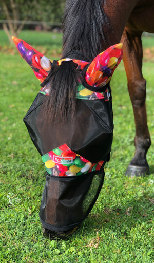 Fly Buster Fly Mask With Ears and Nose - Jelly Beans