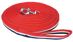 Lunge Lead - Red/White/Blue