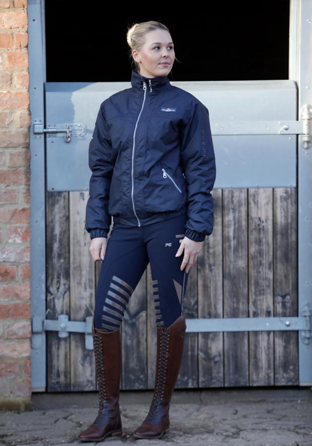 Pro Rider Unisex Waterproof Riding Jacket - Navy – Mane Event ...