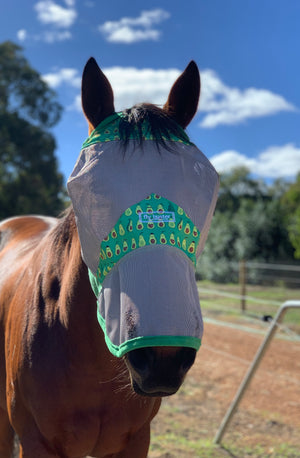 Fly Buster Long Nose Fly Mask - Avocados