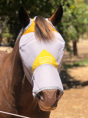 Fly Buster Long Nose Fly Mask - Yellow
