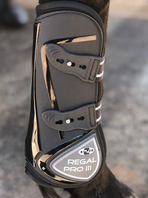 Regal Pro Open Front Jump Boots - Black